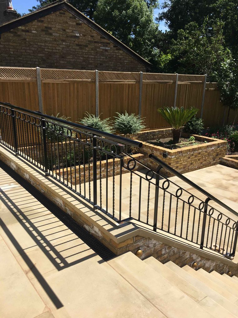 luxury outdoor wraught iron hand rail design