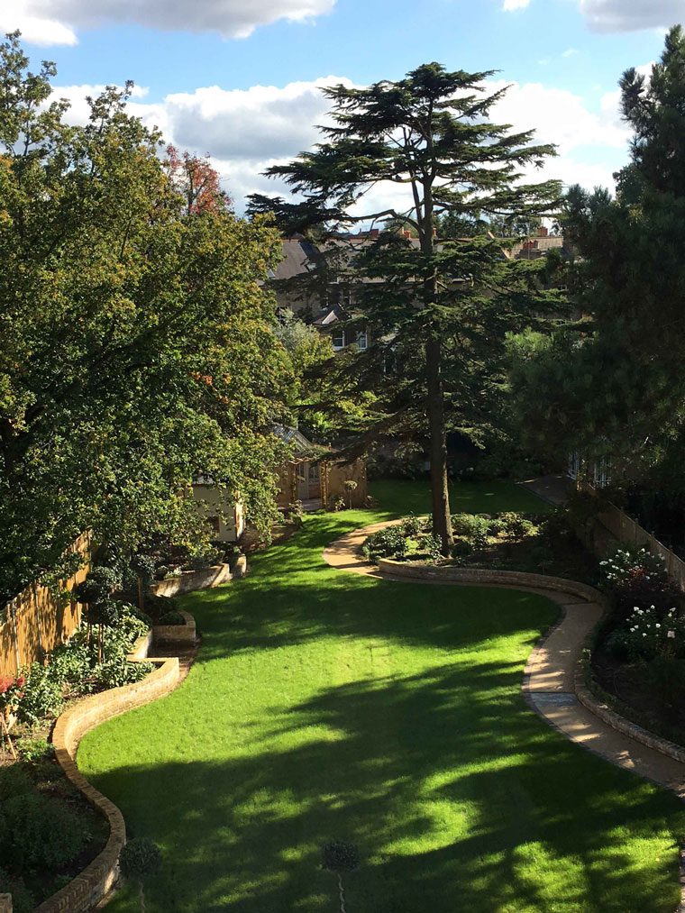 High End Garden Lansdscaping Design with curved pathways