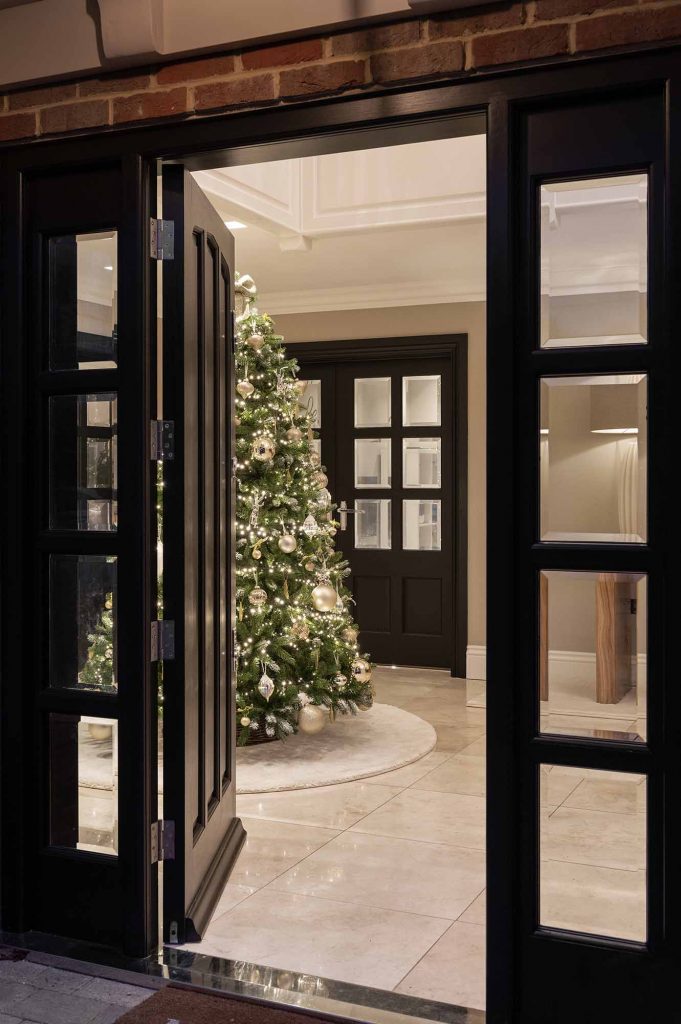 Christmas Tree in Entrance Interior Design