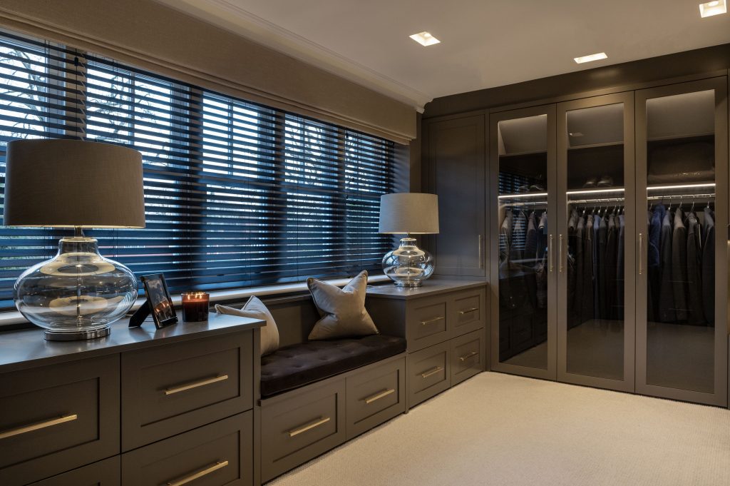 Porta Roman lighting & bespoke joinery in this luxury interior Surrey