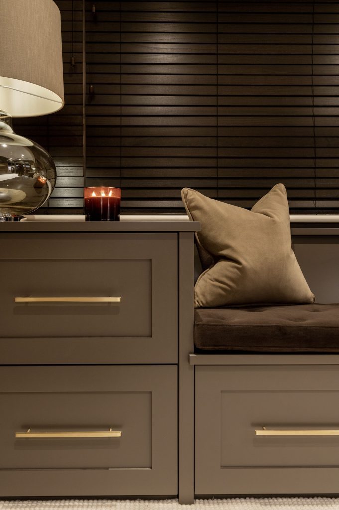 Porta Roman lighting & bespoke joinery in this luxury interior Surrey