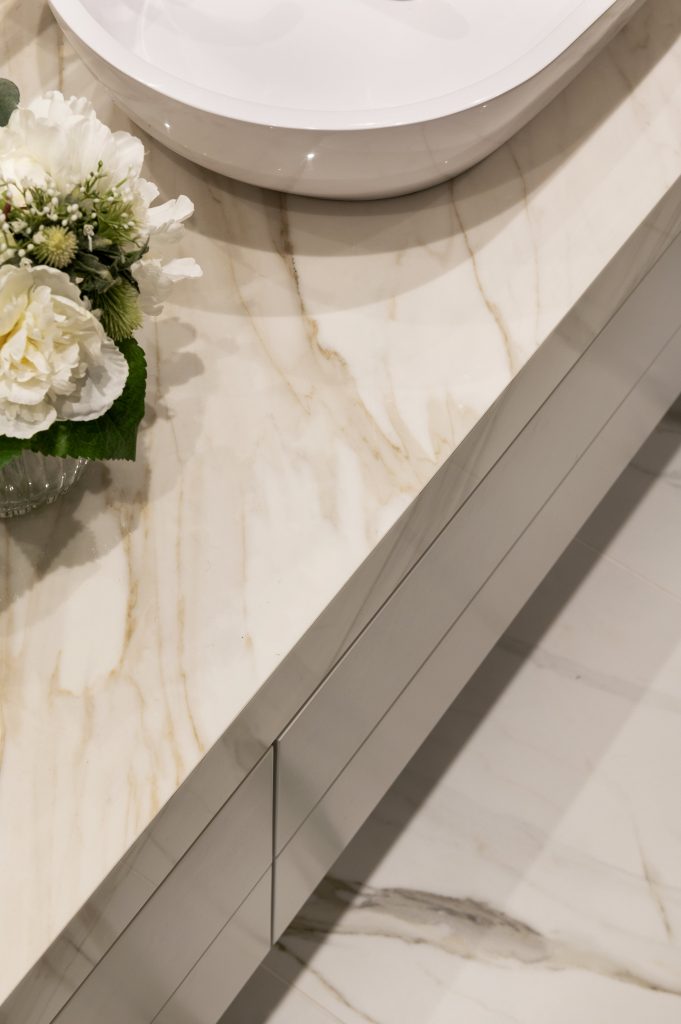 as top interior designers UK, this luxury bathroom was designed with carrara marble